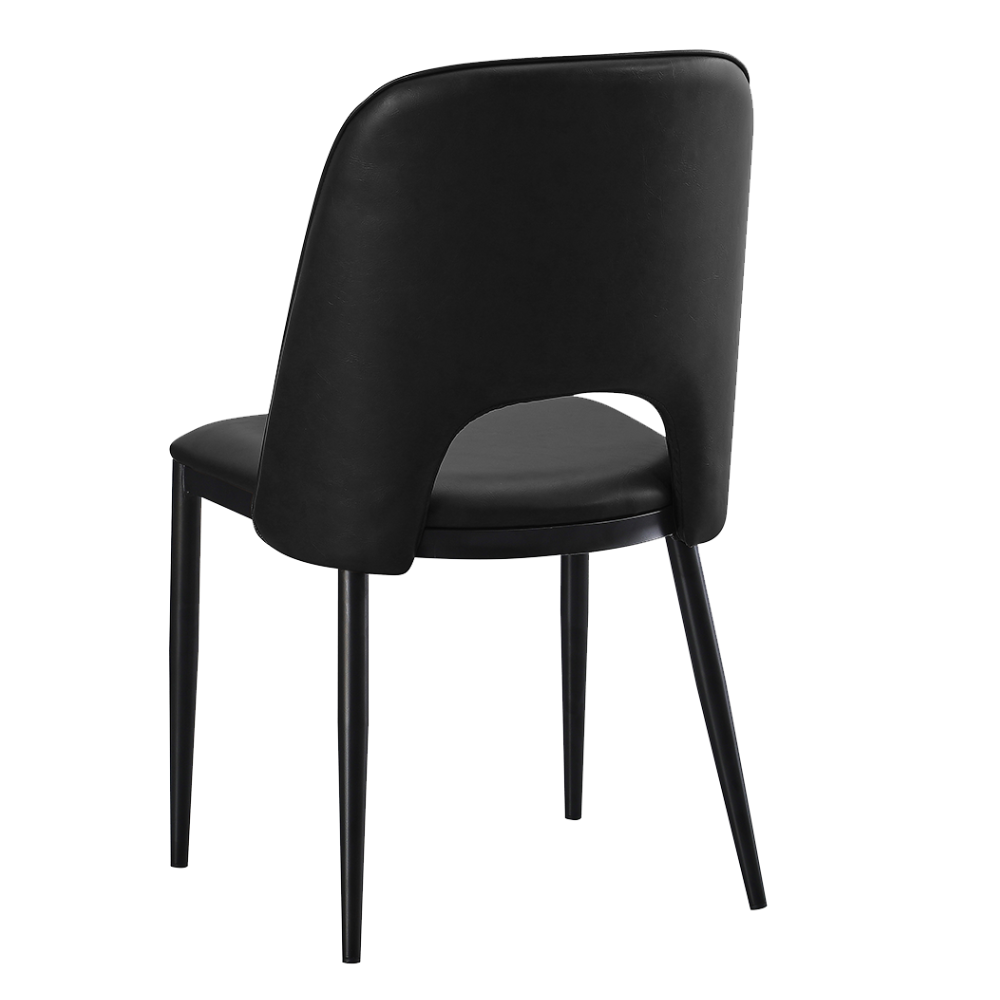 Carissimo Black Upholstered Restaurant Dining Chair