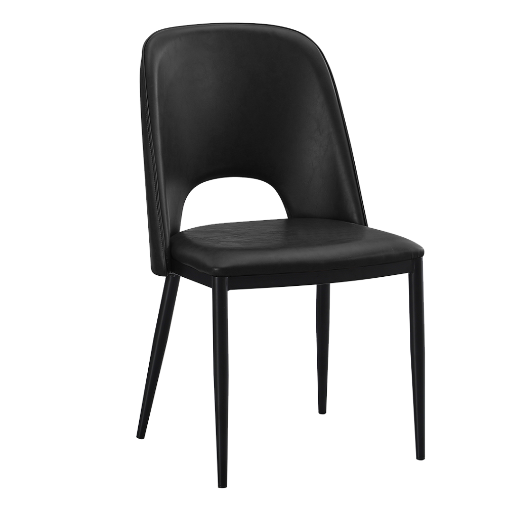 Carissimo Black Upholstered Restaurant Dining Chair