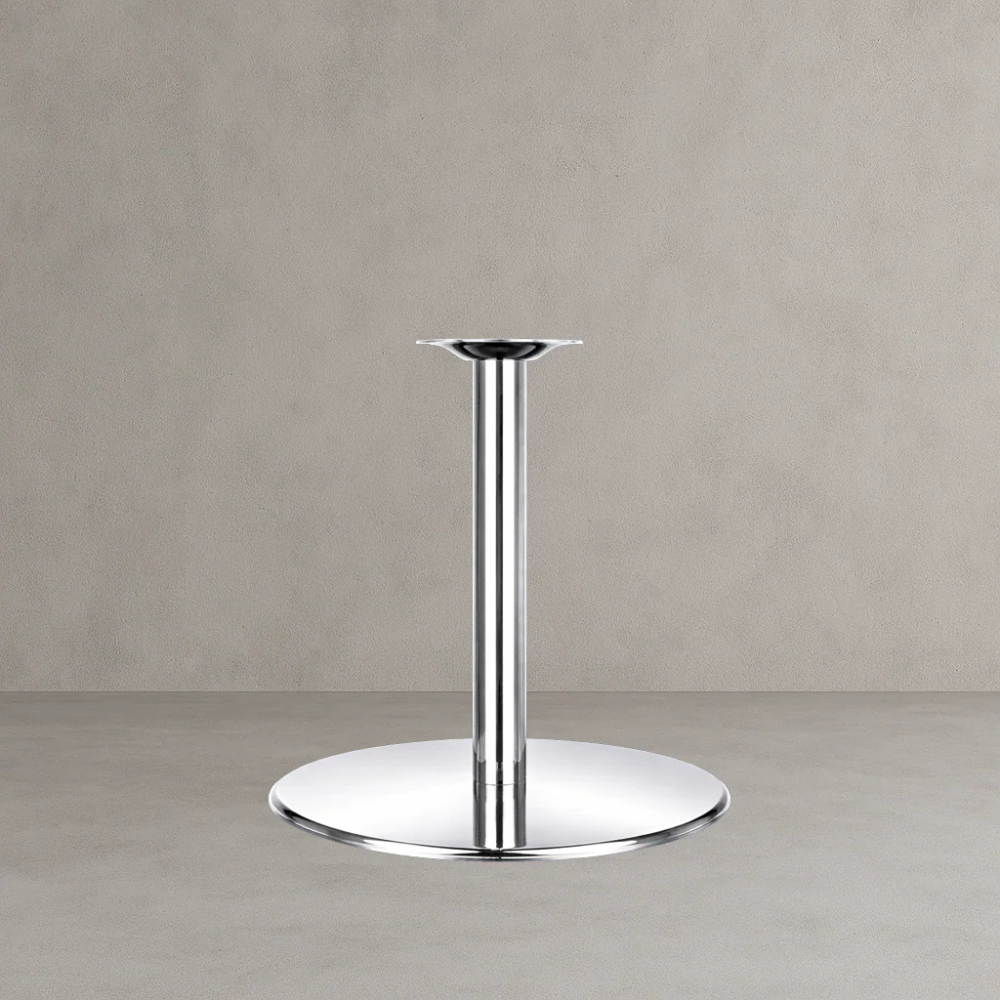 Chrome Disk Style Restaurant Table Base