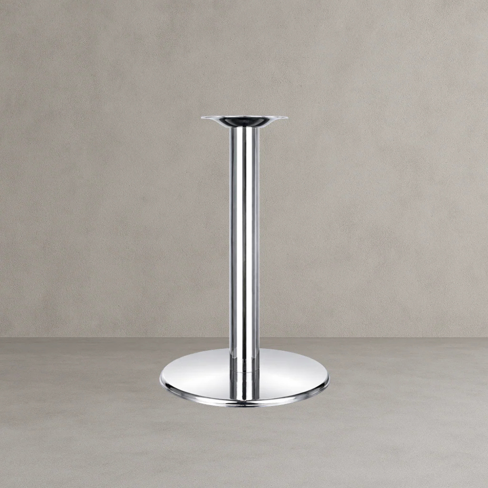 Chrome Disk Style Restaurant Table Base
