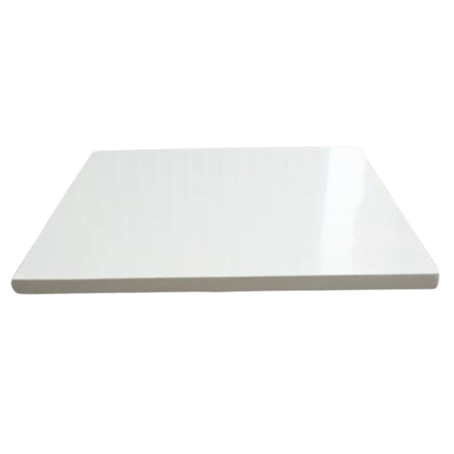 Custom Size White Acrylic Outdoor UV Treated EliteStronghold Restaurant Patio Table