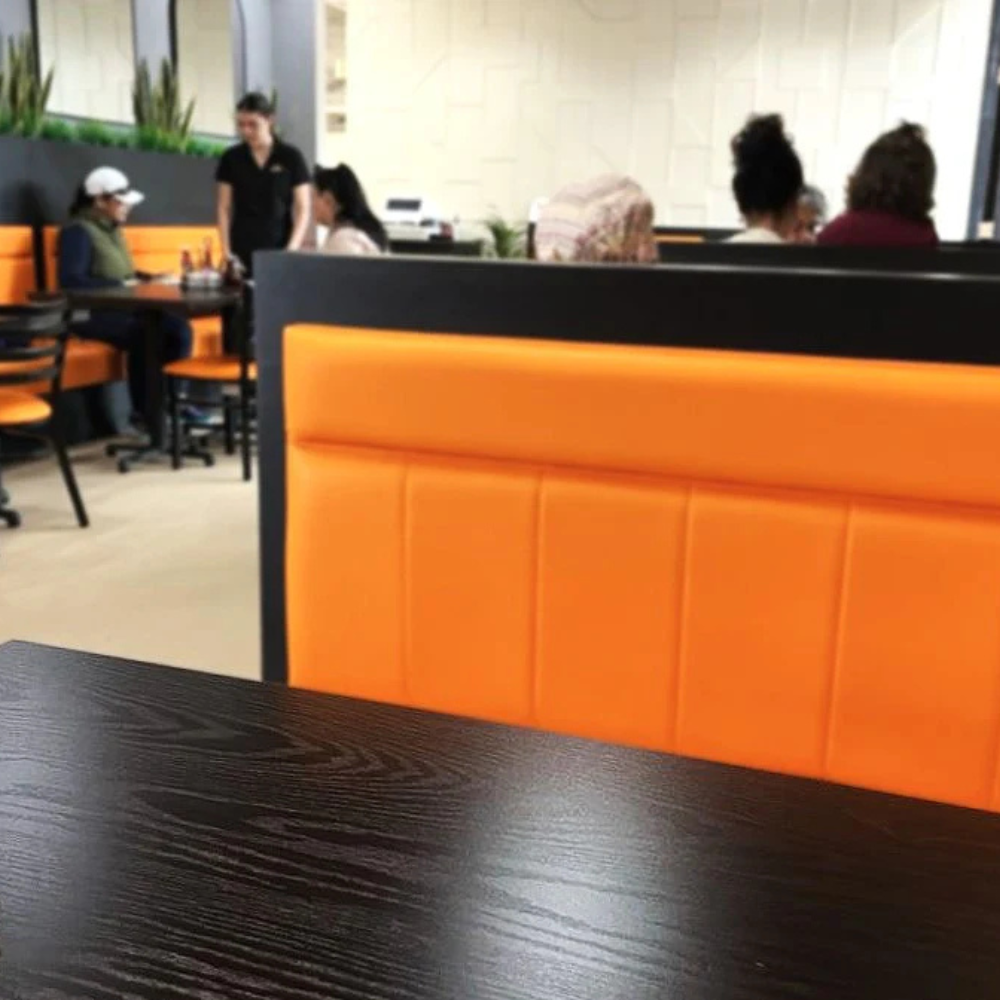 Espresso Wood Grain Laminate Restaurant Table Top Indoor Use
