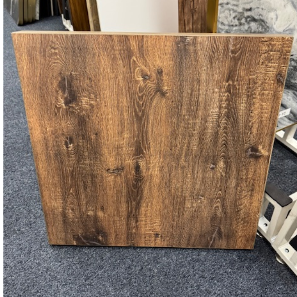 Extra Thick Barrelhouse Timber Restaurant Table Top Indoor