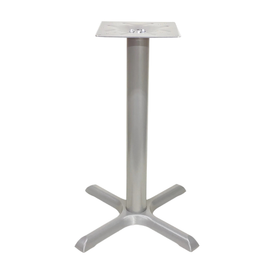 Galvanized Silver Outdoor Criss Cross Classic Table Base 22