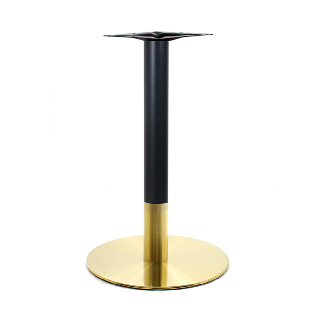 Luxury Black Marble Sintered Stone Restaurant Table Gold Edge Trim