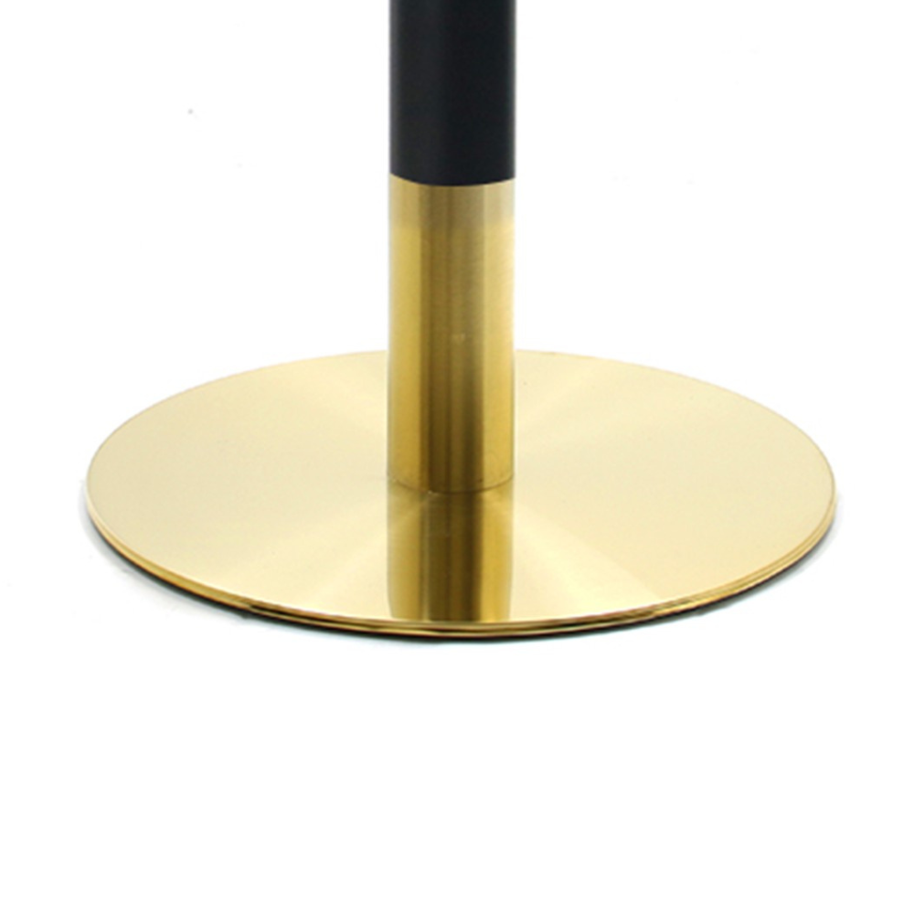 Gold Black Stainless Steel Two-Tone Round Table Base