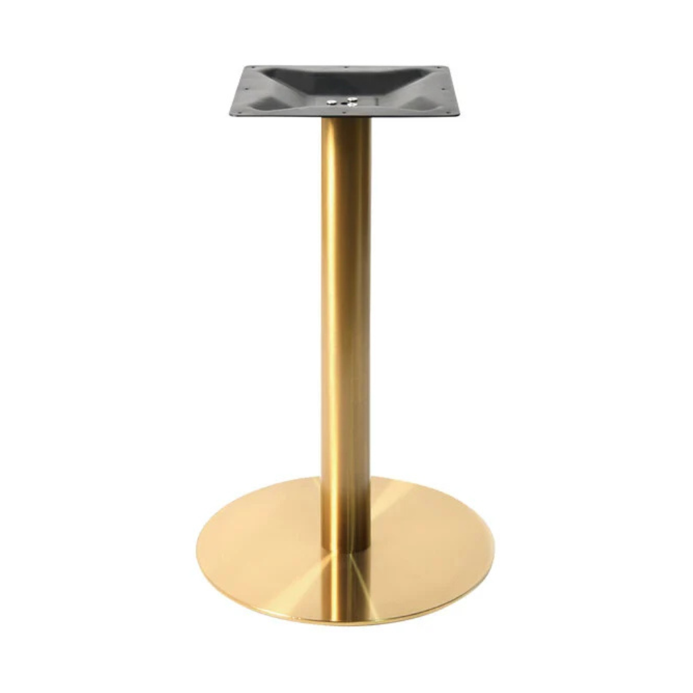 Gold Stainless Steel Restaurant Table Base