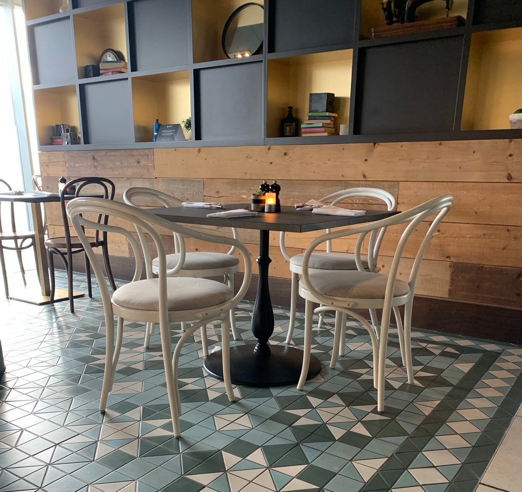 Black Decorative Column Table Base