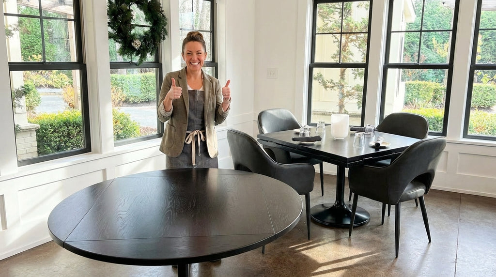 Drop Leaf Flip Top Oak Restaurant Table Tops Fully Custom