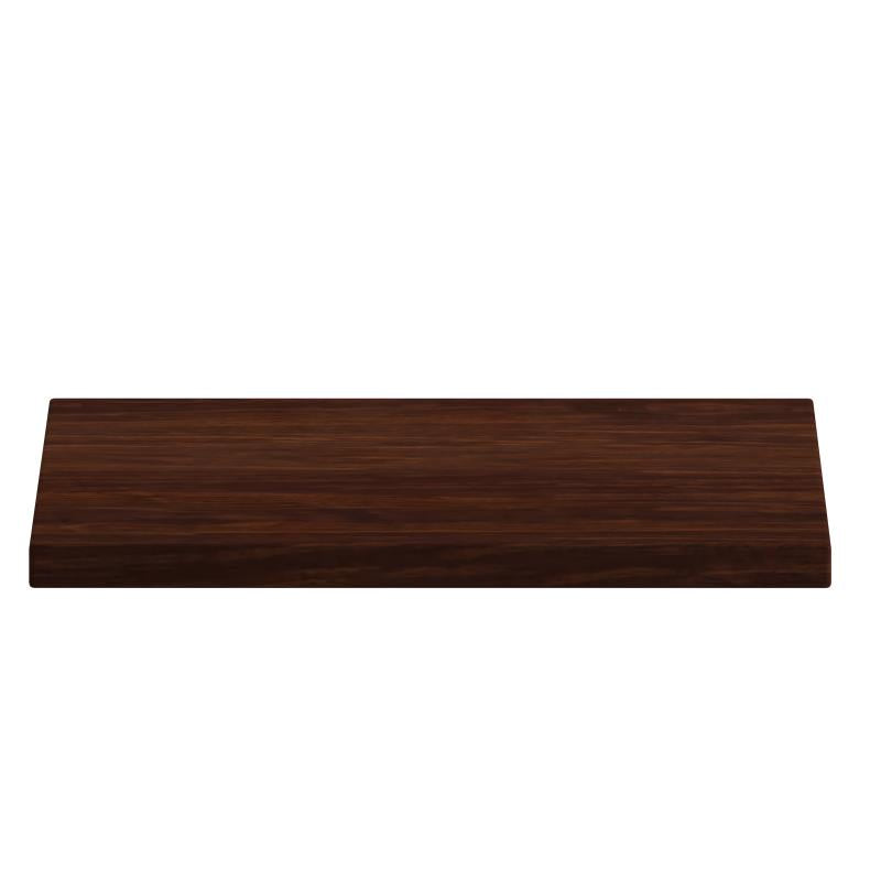 Luxe Walnut Extra Thick Poly Resin Restaurant Table Tops Indoor Use