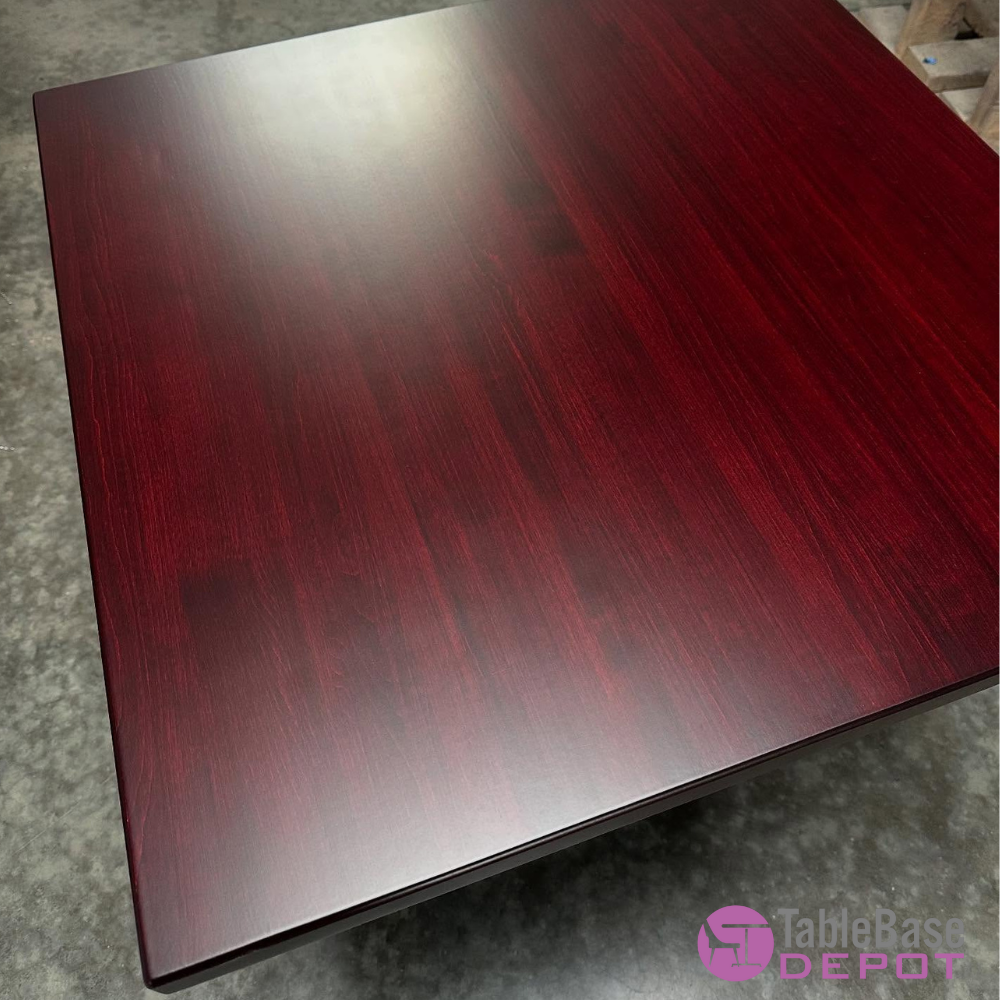 Clean Strip Plank Classic Maple Restaurant Table Top Custom Sizes