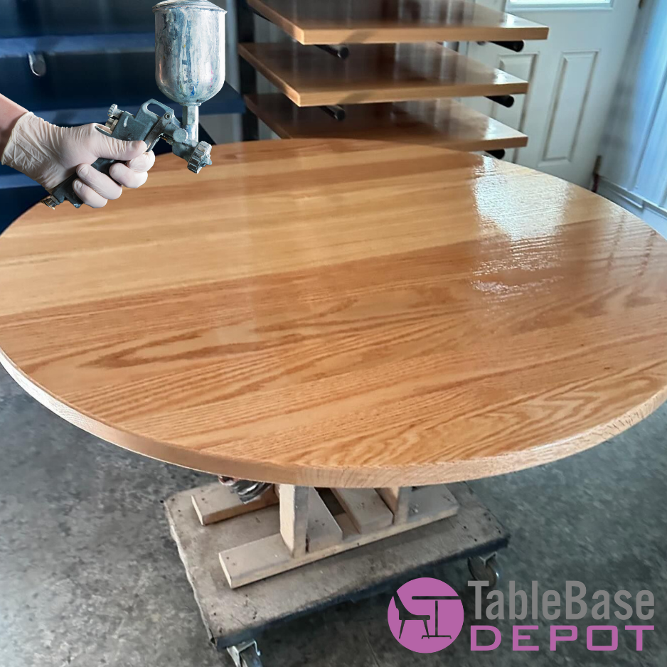 Classic Regular Oak Table Tops Plank Style Custom Size