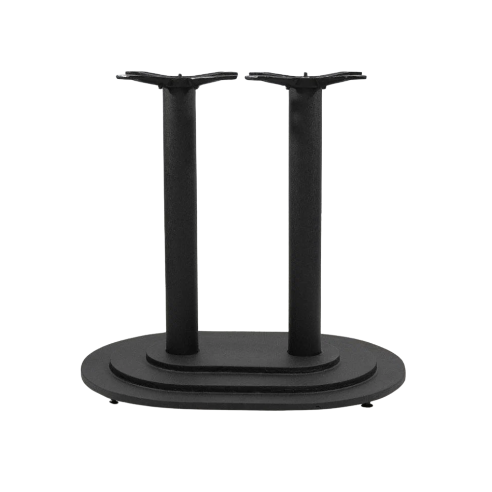 Black Oval Ring Table Base 22x30