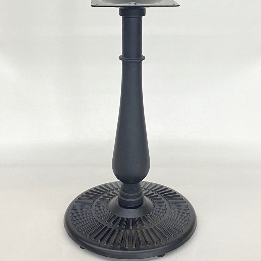 Radiant Round Table Base With Decorative Column