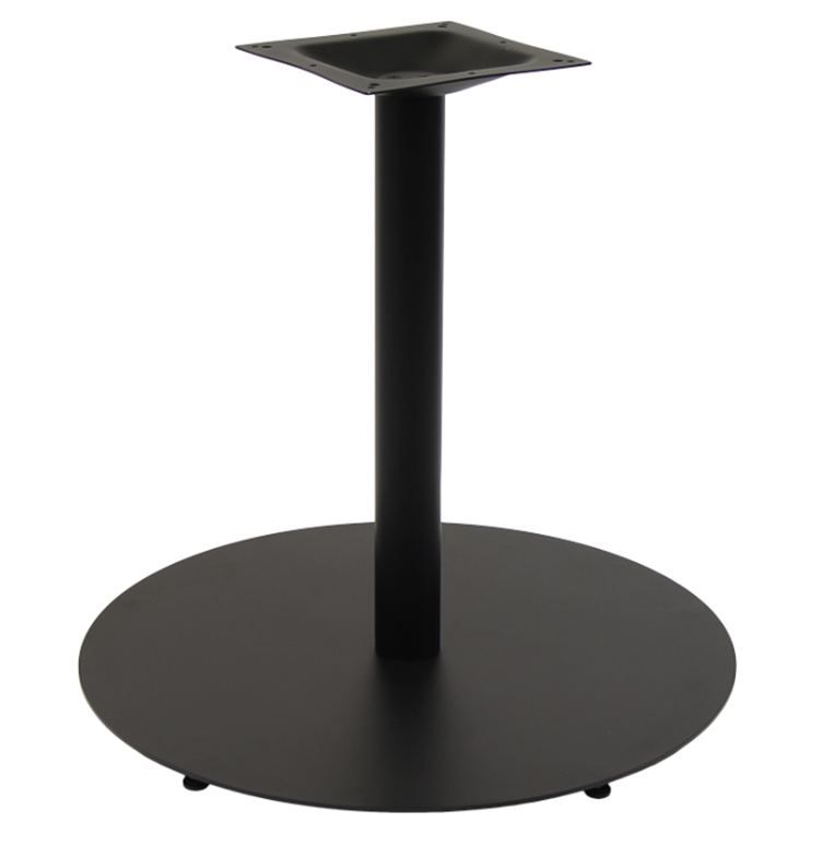 Black Modern Round Flat Table Base In-Outdoor