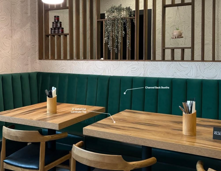 City Urban Extra Thick Laminate Restaurant Table Tops Indoor Use