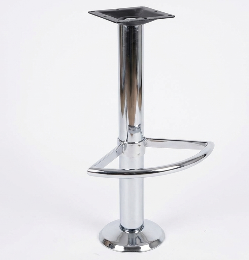 Norma Chrome Bar Stool Bolt Down Base 28 1/3 Footring