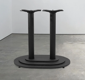 Black Oval Ring Table Base 22x30