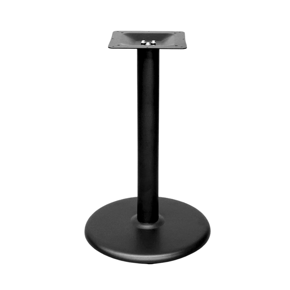 SteelCore Black Round Restaurant Table Base