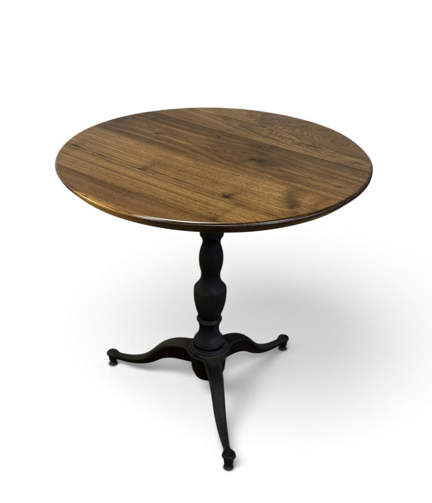 Black Walnut Plank Restaurant Table Top, Rounded Edge with Undercut