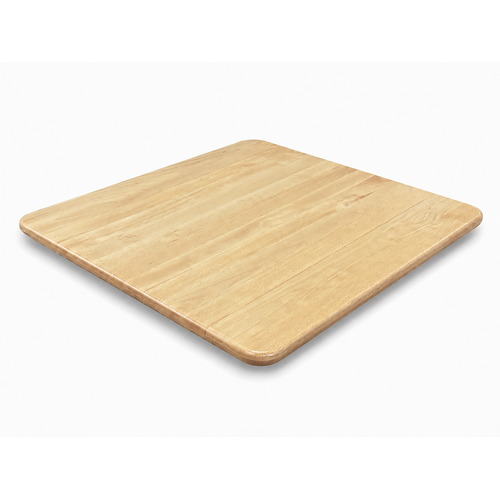 Beechwood Plank Restaurant Table Top, Natural Finish, Rounded Edge with Undercut