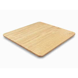 Beechwood Plank Restaurant Table Top, Natural Finish, Rounded Edge with Undercut