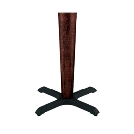 Taper Wood Column Black Classic Criss Cross Table Bases