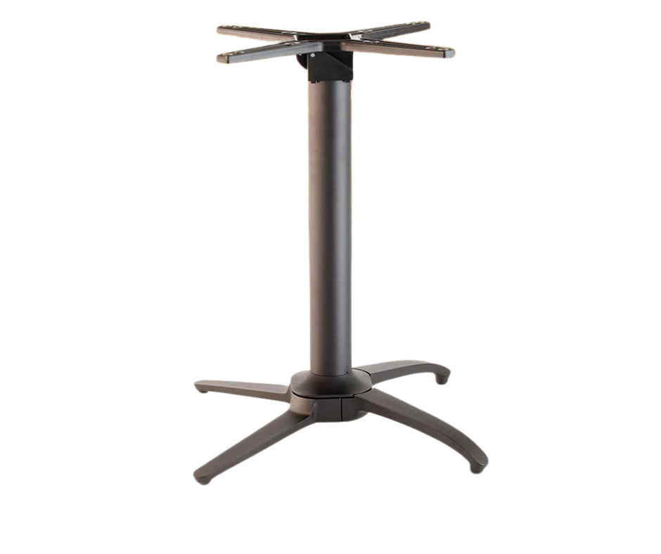 Black NoRock Terrace Table Base Classic Cross Style Base 27