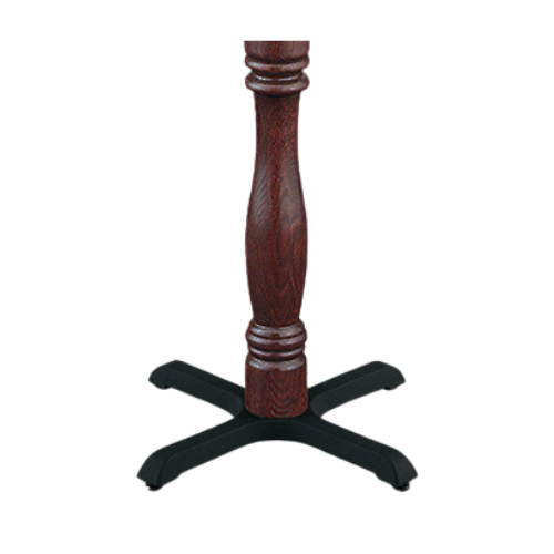 The Basic Wood Column Black Classic Criss Cross Table Bases