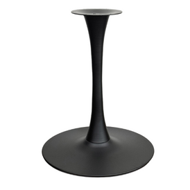 Trumpet Flare Black Steel Restaurant Table Base