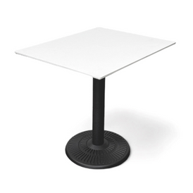 White Corian Restaurant Patio Table