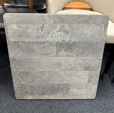 Gray Stone Resin Table Tops In-Outdoor Anti Stain Scratch