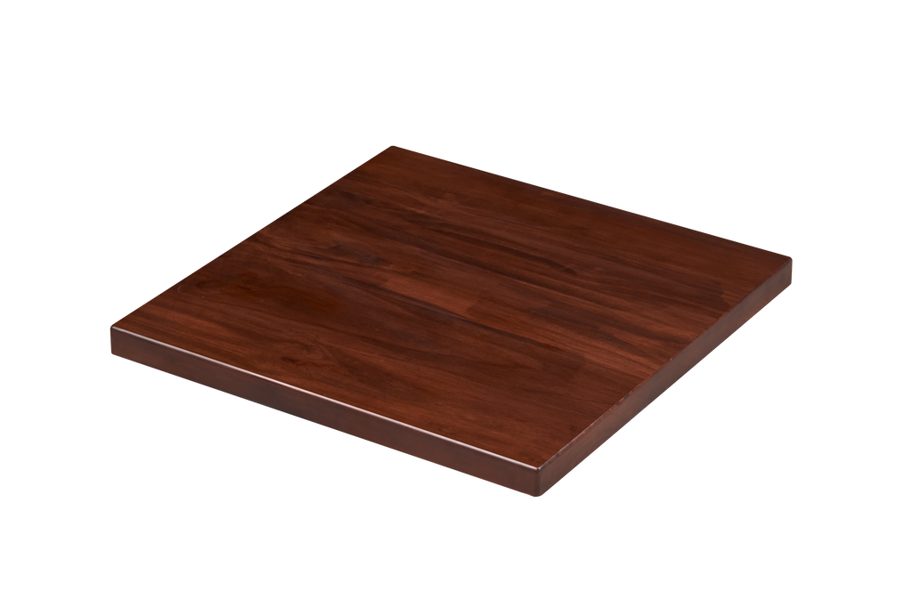 Solid Pine Restaurant Table Top, Walnut Finish, 1-3/4 Inch Thick