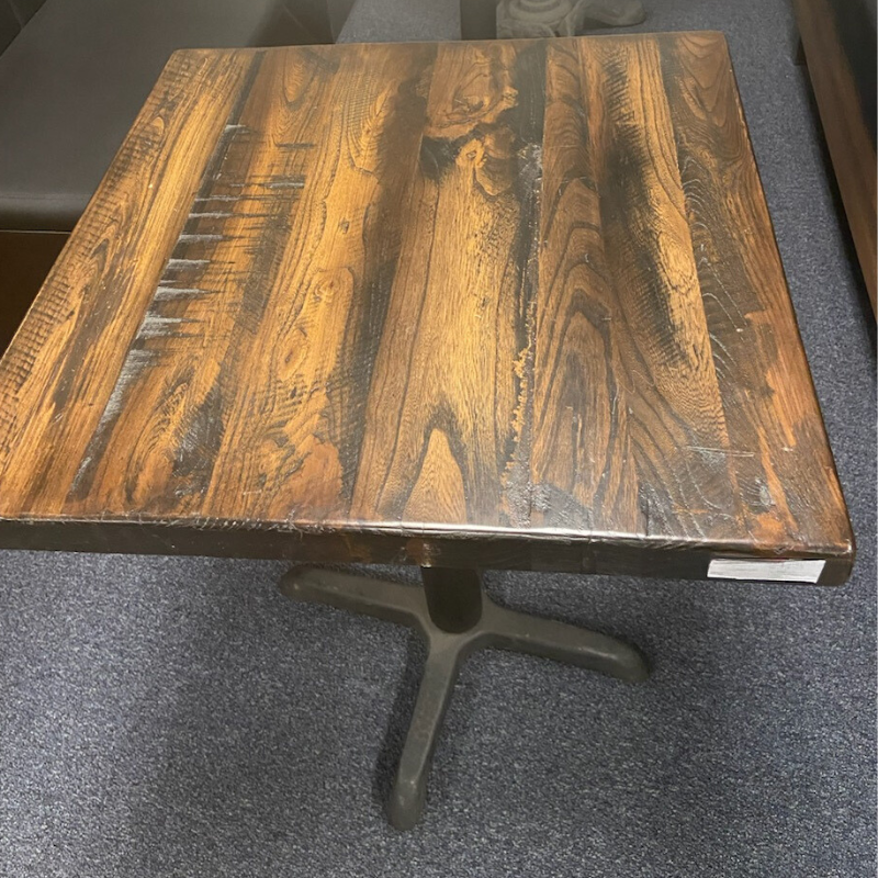 Reclaimed American Elm Wood Restaurant Table Tops