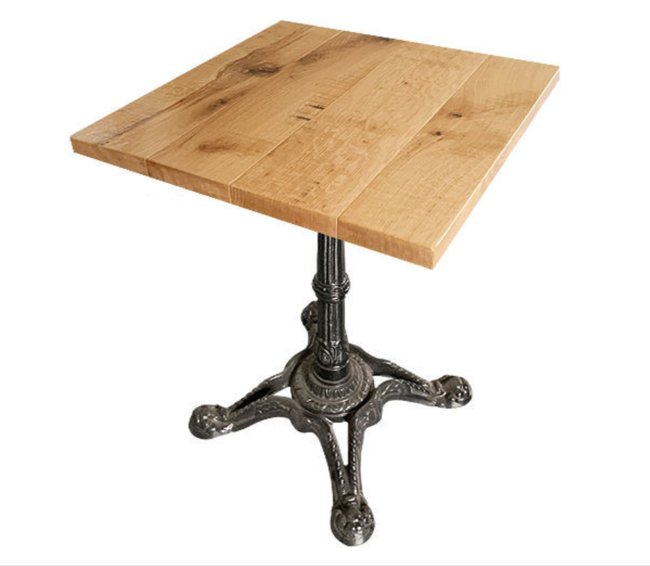 Aged Resilient White Oak Table Tops Plank Style With Closed Knots