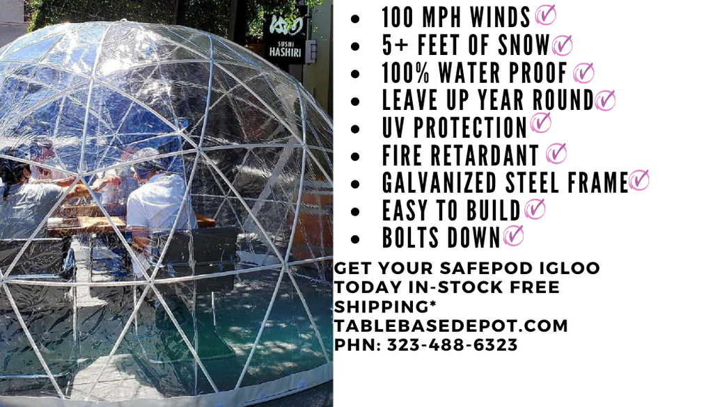 Smaller Version Safe Pod Steel Patio Igloo 6 Person 3.5M Geodesic Dome Tent Circular Zipper Entrance