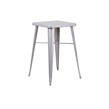 Bar Height Silver Galvanized Finish Tolix Table 24