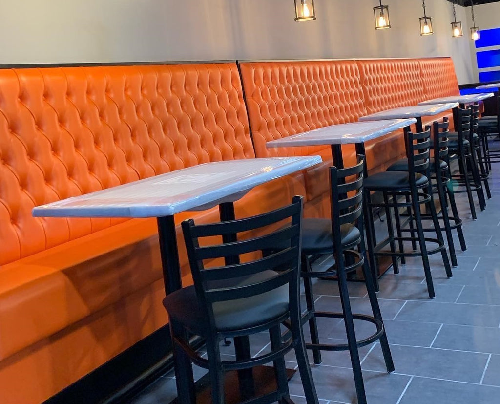 Fully Custom Restaurant Banquette Booth Seating and Manufacturing