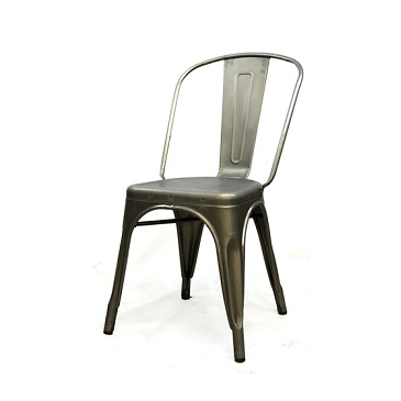 Antique Matte Gun Metal Finish Tolix Chair