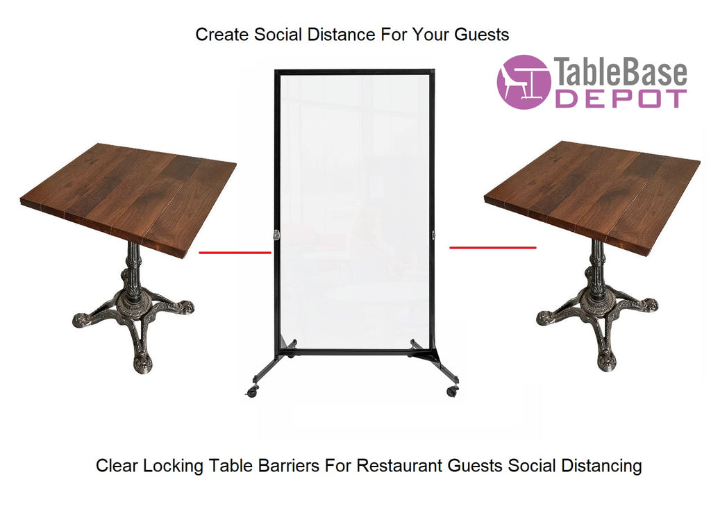 Clear Barriers For Restaurant Guests Social Distancing Easy Sterilization Dividers
