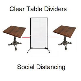 Clear Barriers For Restaurant Guests Social Distancing Easy Sterilization Dividers