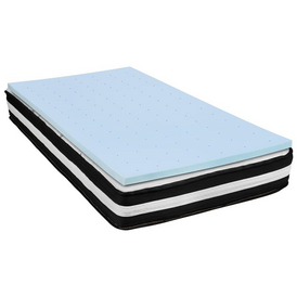 Comfort Express InstaBed In A Box US Certified Memory Foam Pocket Spring Mattress With Cool Gel Memory Foam Topper