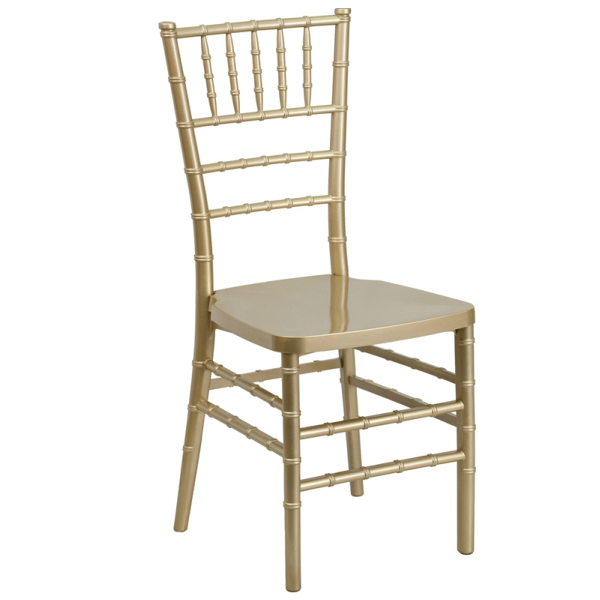 Gold Resin Chiavari Stacking Chair