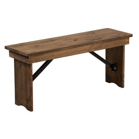 Heirloom Countrified Finish Country Farm Bench Two Sizes