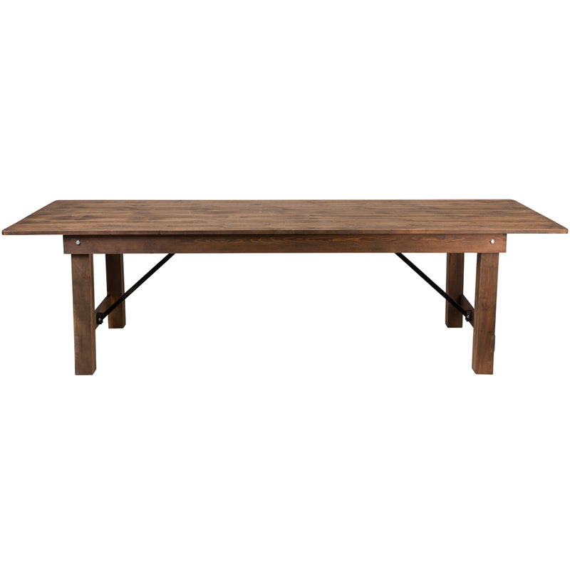 Heirloom Folding Countrified Finish Country Farm Table Commercial Grade