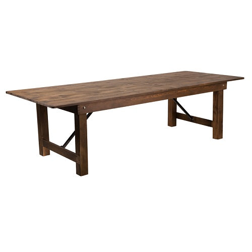 Heirloom Folding Countrified Finish Country Farm Table Commercial Grade