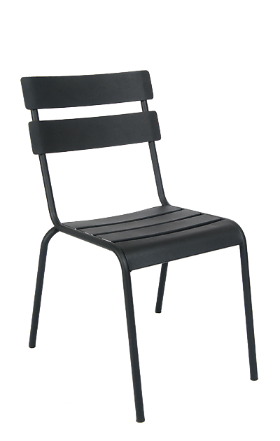 Massima Black In-Outdoor Petite Version Galvanized Side Chair