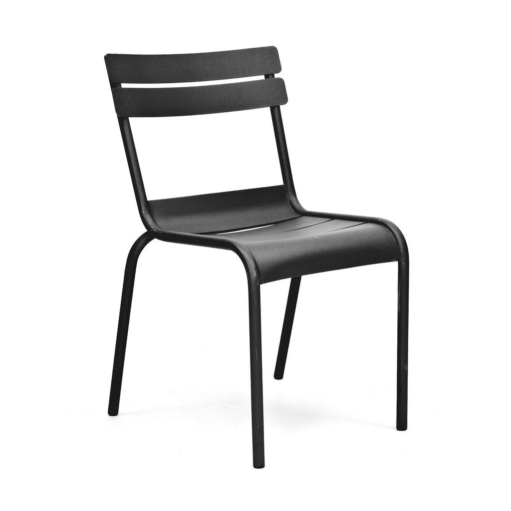 Massima Black Indoor Outdoor Galvanized Side Chair