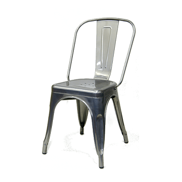 Medium Gun Metal Finish Tolix Chair