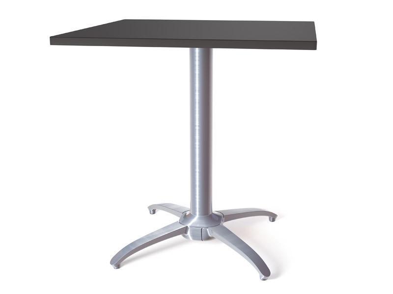 NoRock Table Base Metallic Silver Classic Cross Style Base 27